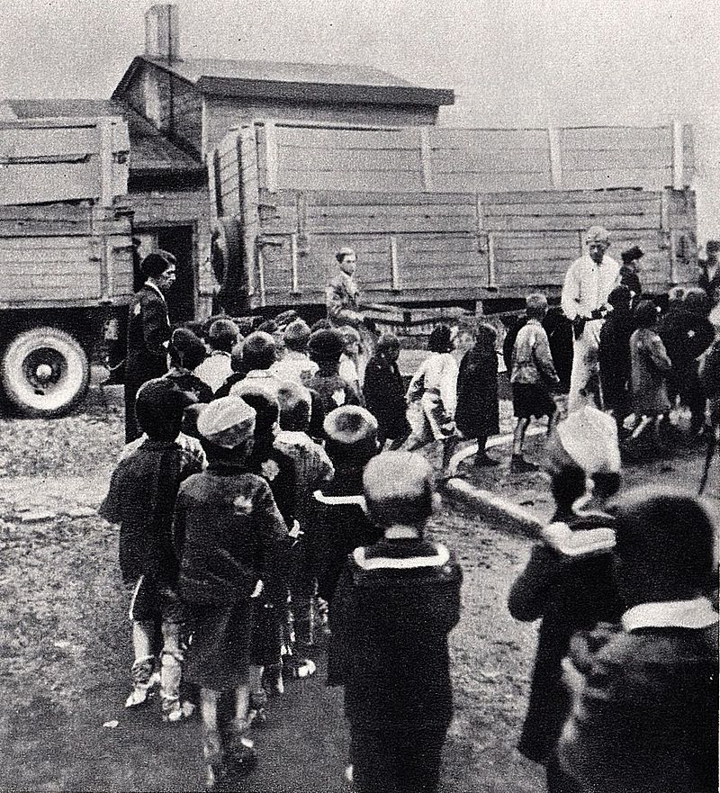 Deportation von jüdischen Kindern aus dem Ghetto Litzmannstadt (Lodz)